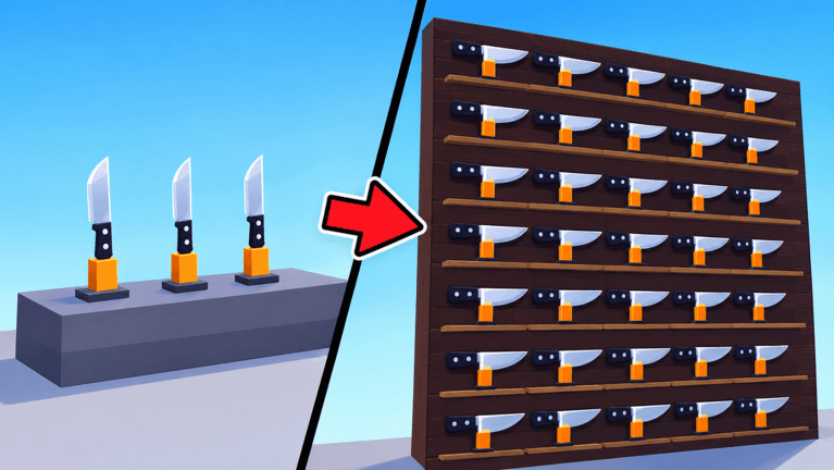 Visuel de l'expérience Knife Tycoon: Titan Attack