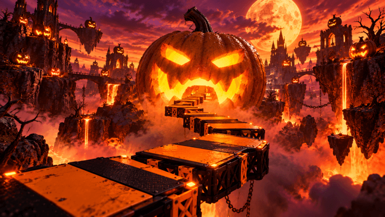 Visuel de l'expérience Halloween Obby 🎃