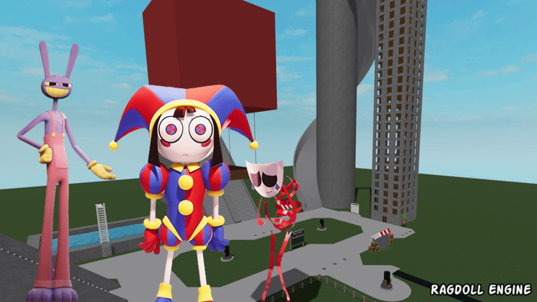Visuel de l'expérience Ragdoll Engine but there's no gravity