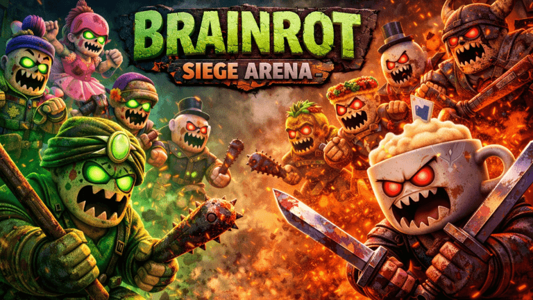 Visuel de l'expérience Brainrot Siege Arena