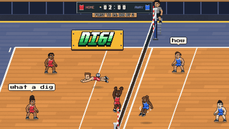 Visuel de l'expérience Pixel Volleyball